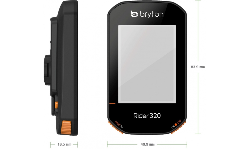 Komputer rowerowy Bryton Rider 320T CAD+HRM