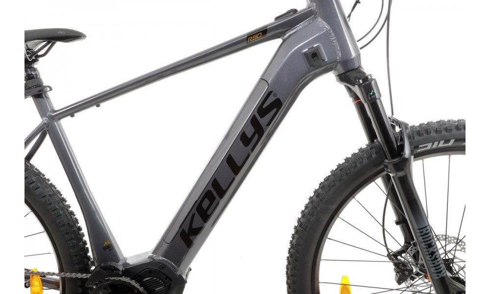 Rower górski elektryczny Kellys Tygon R90  - szary-czarny