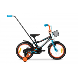 Rower dziecięcy Tabou Rocket Alu 16 - czarny-pomarańczowy 1