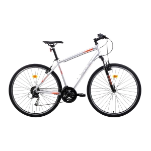Rower crossowy Romet Orkan 2 M LIMITED - srebrny-pomarańczowy