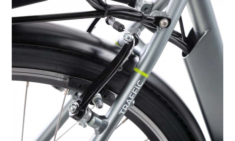 Rower miejski elektryczny Ecobike Traffic Grey Man 2022 13A rama 19 cali
