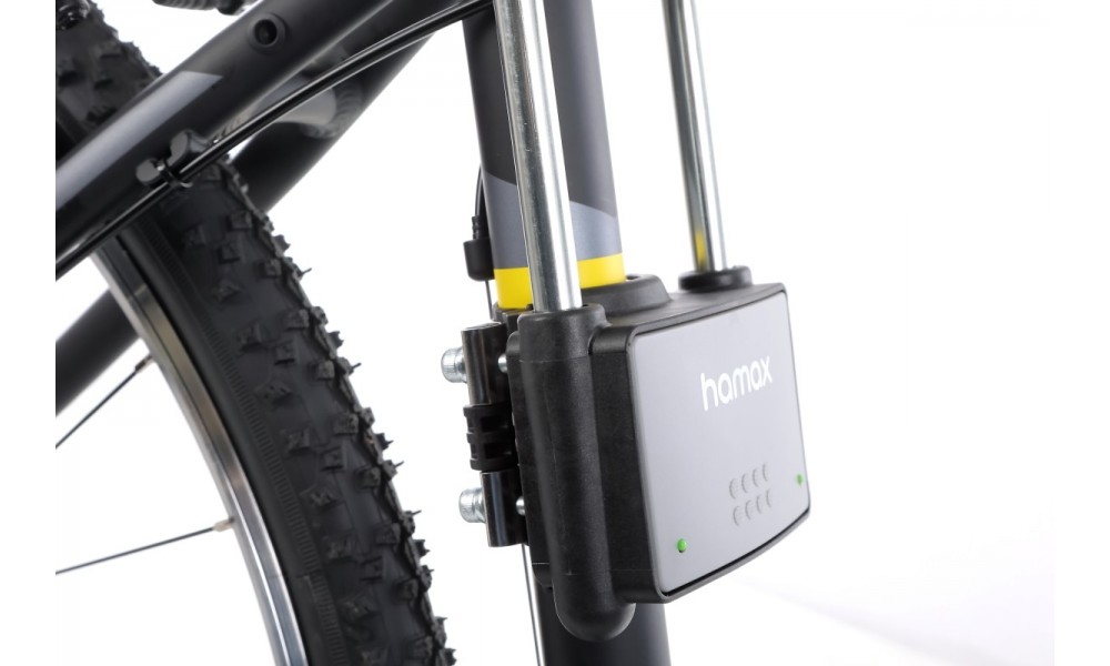 Fotelik Hamax Kiss na ramę szaro-czarny