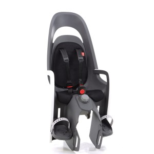 Fotelik Hamax Caress na ramę z reg. oparcia szaro-biało-czarny 1