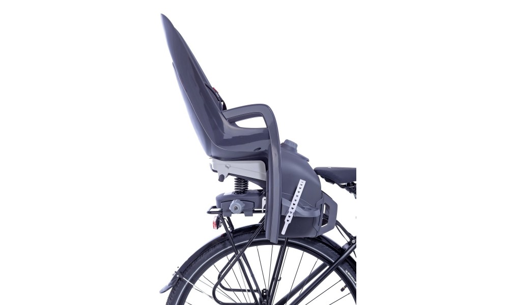 Fotelik Hamax Caress na bagażnik z reg. oparcia ciemnoszaro-czerwony