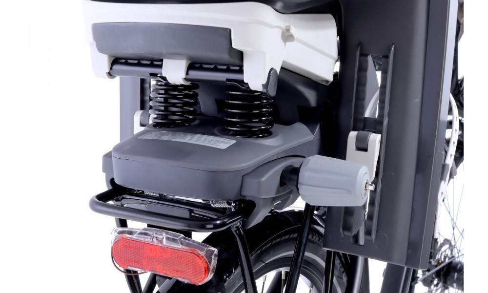 Fotelik Hamax Caress na bagażnik z reg. oparcia ciemnoszaro-czerwony