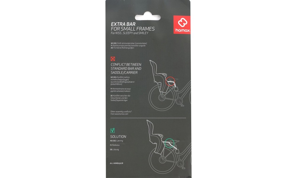 Uchwyt pałąk do fotelika Hamax Kiss, Sleepy, Smiley