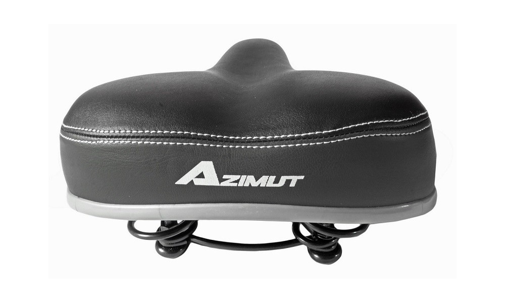 Siodło Azimut City Dual Shiny na sprężynach 240x205mm czarne