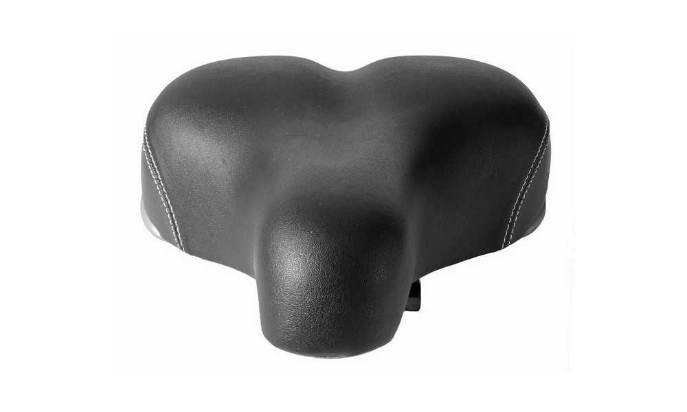 Siodło Azimut City Dual Shiny na sprężynach 240x205mm czarne