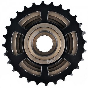 Wolnobieg Prox 7-rz. 14-28T brązowo-czarny 2