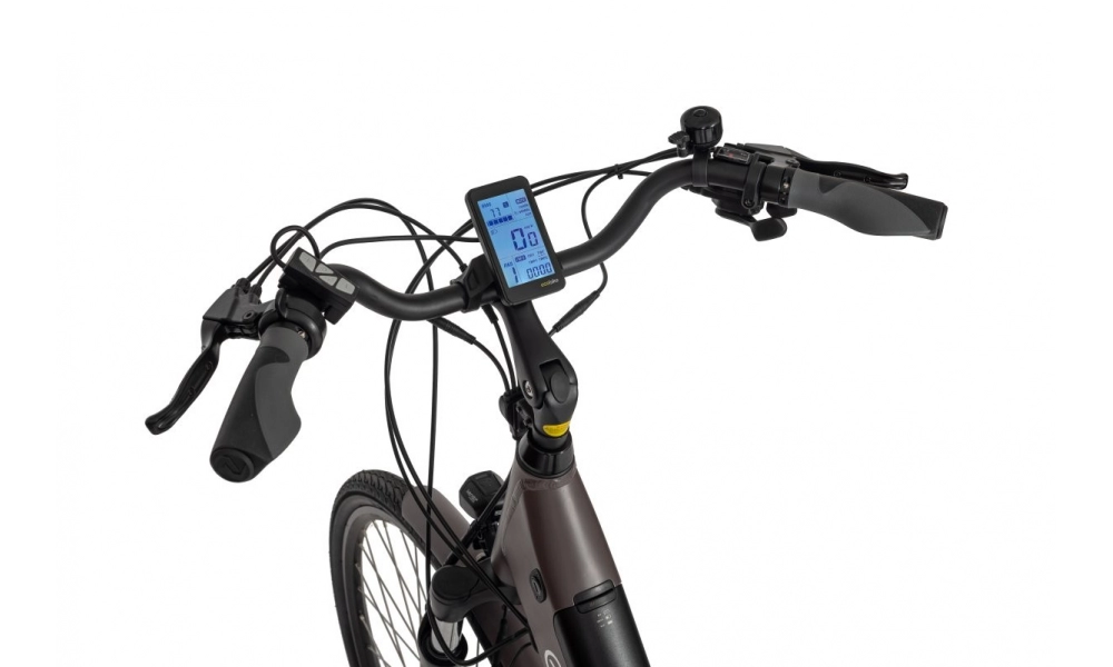 Rower trekkingowy elektryczny Ecobike X-City Coffee -19"-bateria 16AH