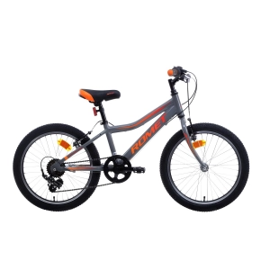 Rower górski Romet Rambler 20 Kid 1 2022 - grafitowy-pomarańczowy