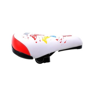 Siodło Azimut Kids 230x155mm biało-czerwone 2