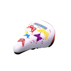 Siodło Azimut Kids 230x155mm biało-czerwone 1