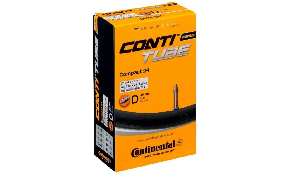 Dętka Continental Compact 24x1 1/4-1,75 32/47-507/544 DV 40mm