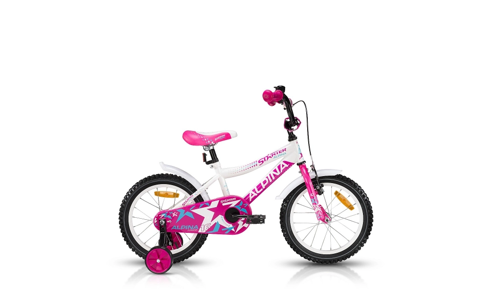 Rower dziecięcy Kellys Alpina Starter 16 White Pink 2015 1