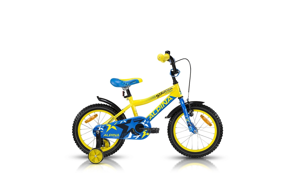 Rower dziecięcy Kellys Alpina Starter 16 Yellow Blue 2015