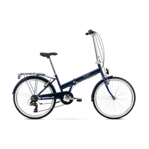 Rower miejski składany Romet Jubilat Eco 2023 niebieski