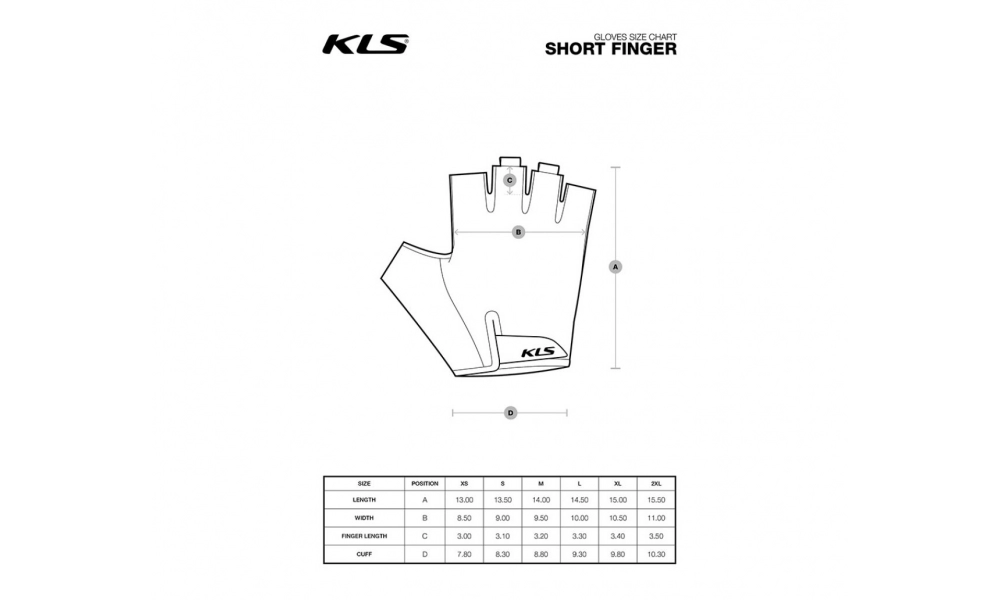 Rękawice KLS Cutout SHORT 022
