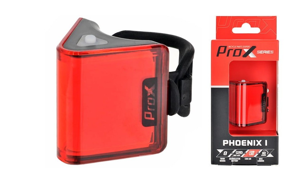 Lampa tył Prox Phoenix I cob led 50Lm 350mAh USB-C