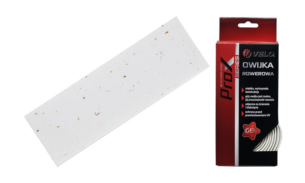 Owijka na kierownicę Prox Velo korkowa+gel biała