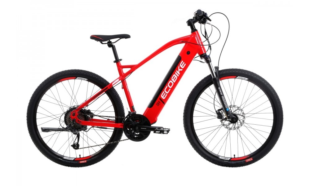 Rower górski elektryczny Ecobike SX4 - czerwony