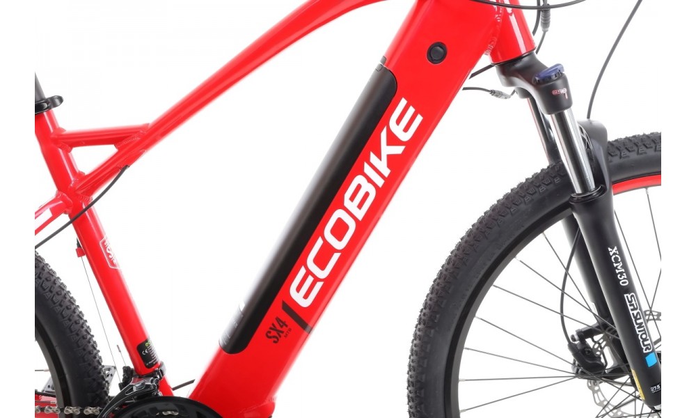 Rower górski elektryczny Ecobike SX4 - czerwony