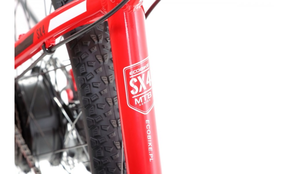 Rower górski elektryczny Ecobike SX4 - czerwony