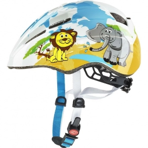 Kask rowerowy dziecięcy Uvex Kid 2 - żółto-niebieski