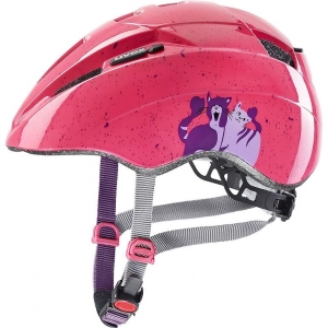 Kask rowerowy dziecięcy Uvex Kid 2 - różowo-fioletowy 1
