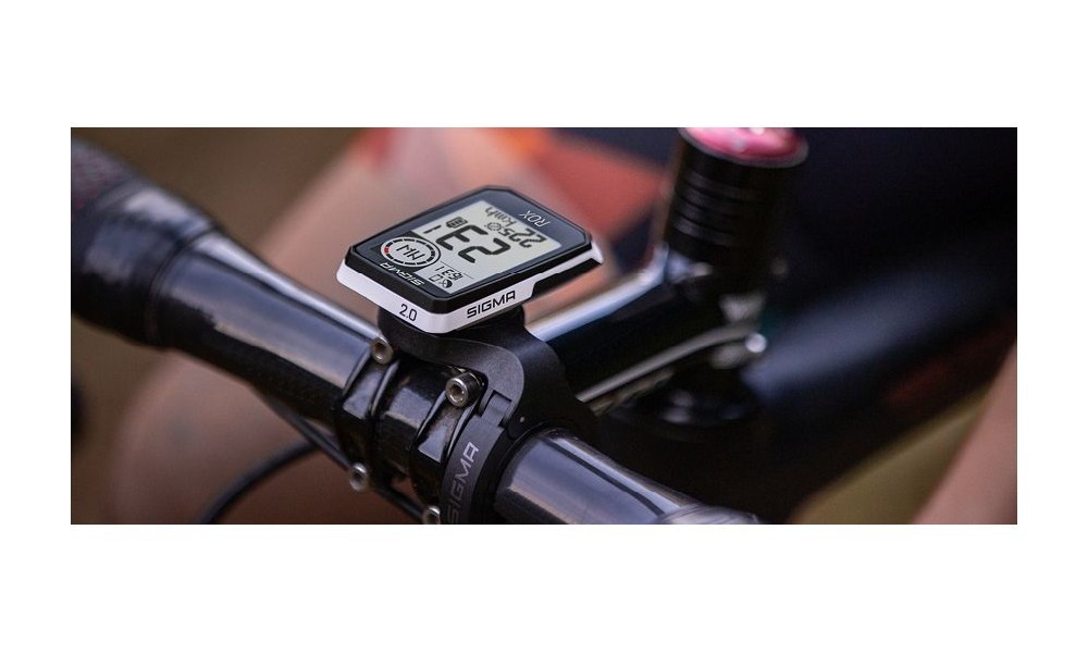 Licznik Sigma Rox 2.0 GPS white top mount set
