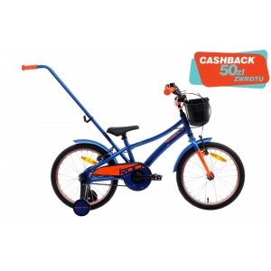 Rower dziecięcy Tabou Rocket Alu Lite 18 2022 - niebiesko-pomarańczowy