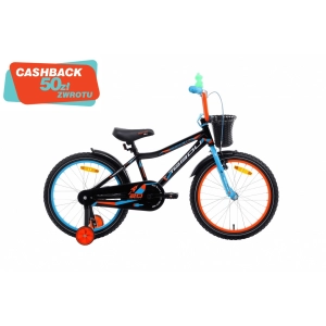 Rower dziecięcy Tabou Rocket Alu 20 2022 - czarny-pomarańczowy