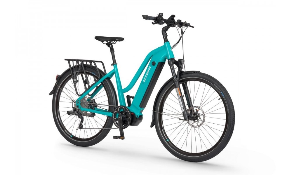 Rower trekkingowy elektryczny Ecobike LX500 Palm Blue -19cali-14,5Ah
