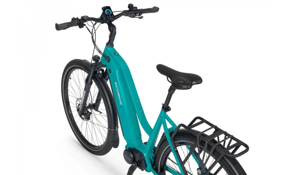 Rower trekkingowy elektryczny Ecobike LX500 Palm Blue -19cali-14,5Ah