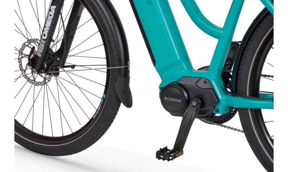 Rower trekkingowy elektryczny Ecobike LX500 Palm Blue -19cali-14,5Ah