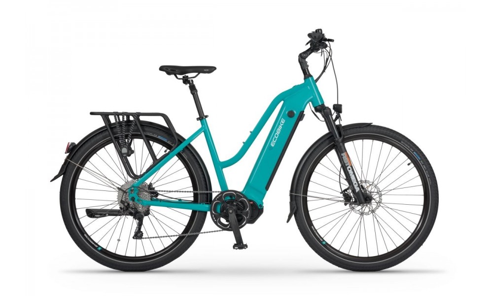 Rower trekkingowy elektryczny Ecobike LX500 Palm Blue -19cali-14,5Ah