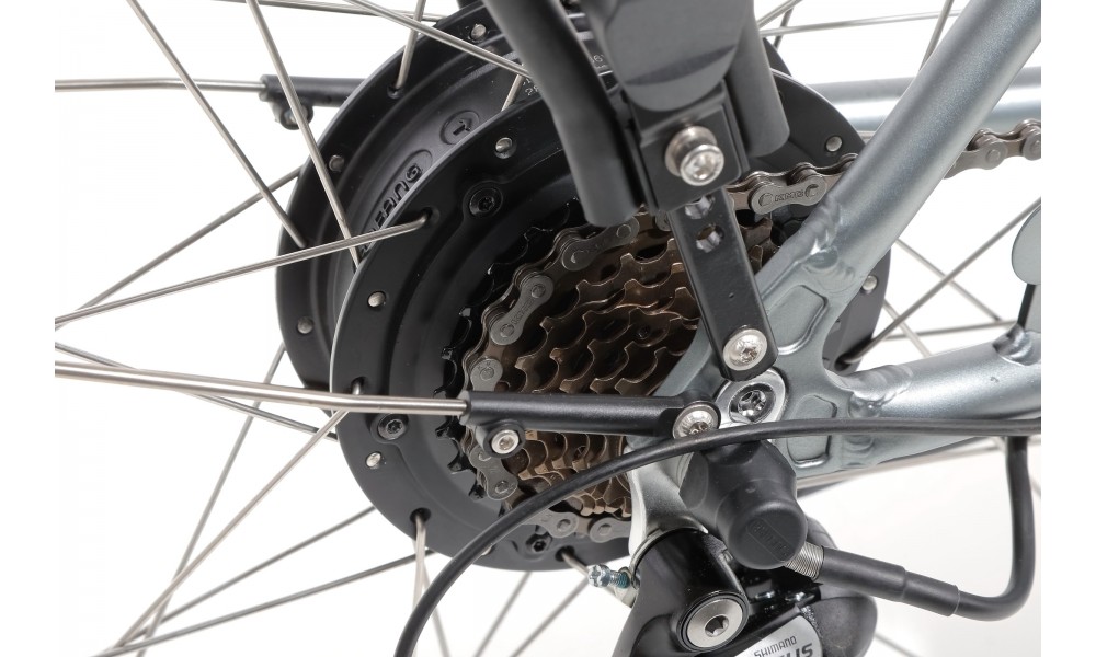 Rower miejski elektryczny Ecobike Traffic Men - szary