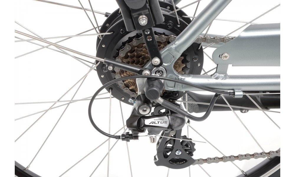 Rower miejski elektryczny Ecobike Traffic Men - szary