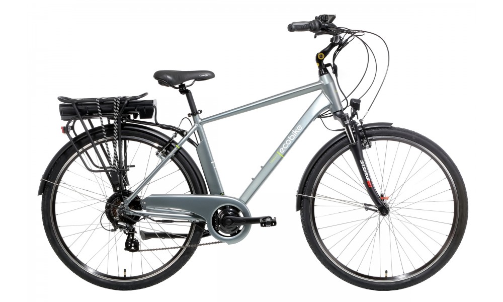 Rower miejski elektryczny Ecobike Traffic Men - szary
