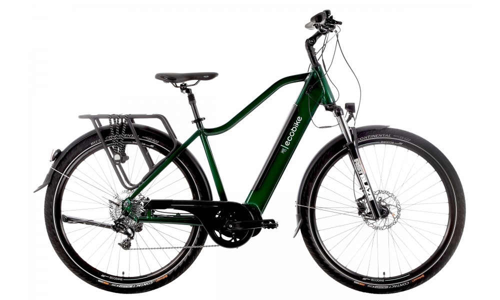 Rower trekkingowy elektryczny Ecobike MX300 - zielony