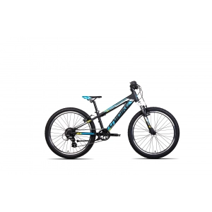 Rower młodzieżowy Unibike Raptor 2024 - czarny-niebieski 1