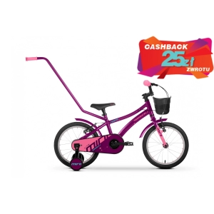 Rower dziecięcy Tabou Mini Lite 18 2024 fioletowo-różowy