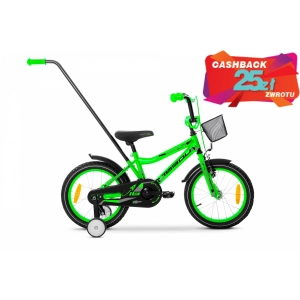 Rower dziecięcy Tabou Rocket Alu 16 - zielono-czarny