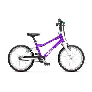 Rower dziecięcy Woom 3 AUTOMAGIC 16" 2024 fioletowy-biały