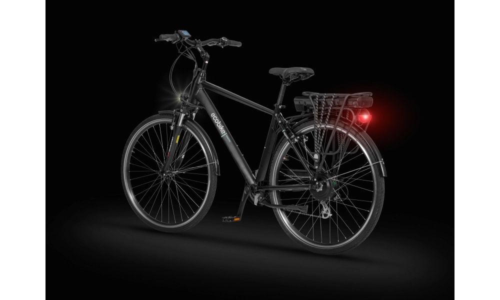 Rower miejski elektryczny Ecobike Traffic Men 2023-19cali-bateria 14,5AH Greenway