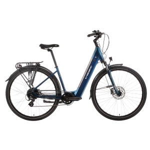 Rower miejski elektryczny Unibike Optima 2024 - niebieski 1