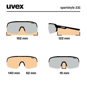 Okulary Uvex Sportstyle 231 - szaro-czarny 2