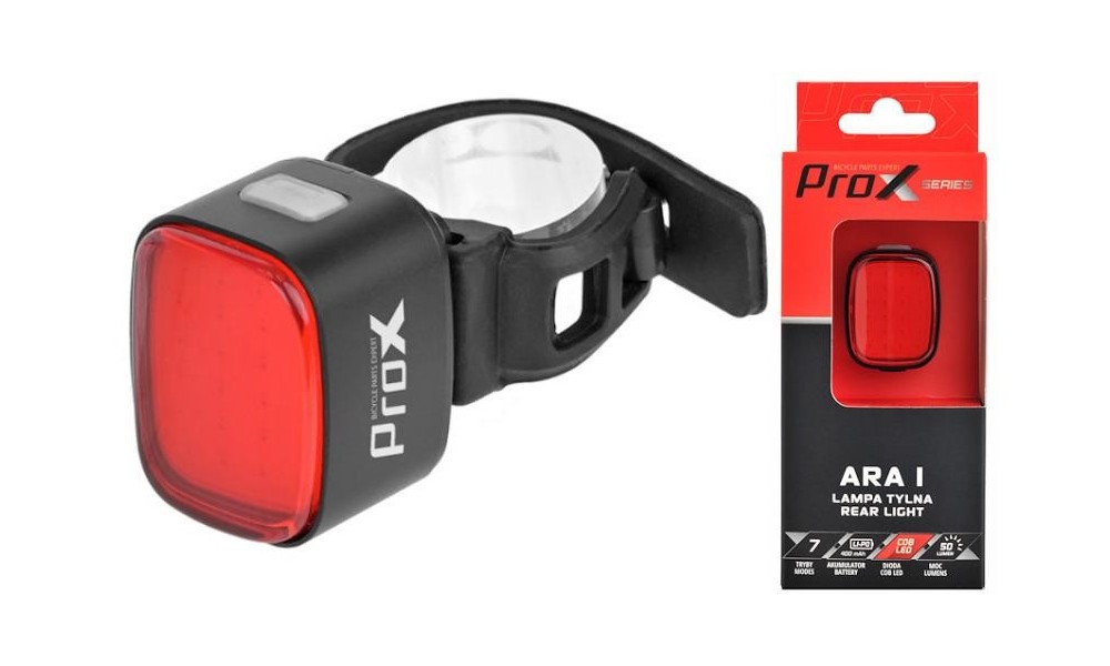Lampa tylna Prox ARA I COB LED 50Lm 400mAh USB-C
