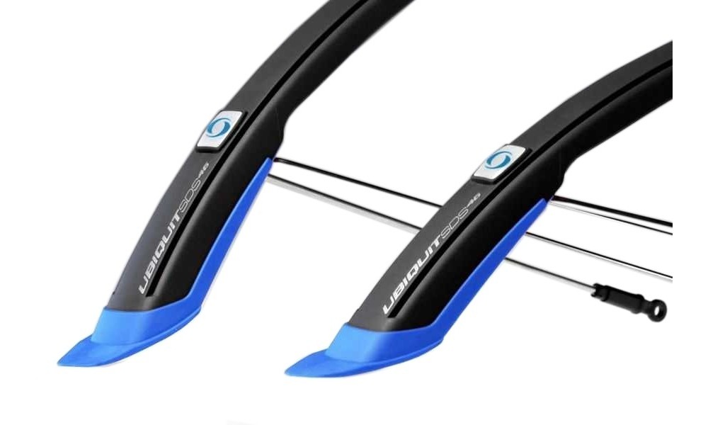 Błotnik Simpla UBIQUIT SDL 45mm 28" kpl - czarno-niebieski