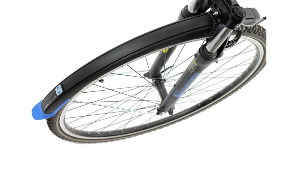 Błotnik Simpla UBIQUIT SDL 45mm 28" kpl - czarno-niebieski